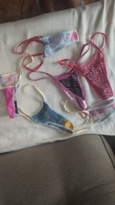 Calcinhas fio dental usadas 