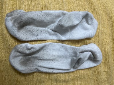 Meia branca chulézinho