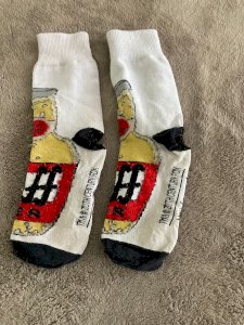 Meias usadas com chule