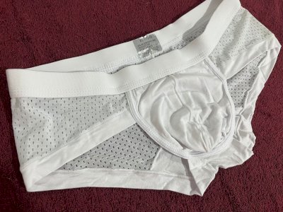 Calcinha Masculina Branca- NOVA