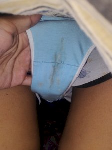 Calcinha com 5 dias de uso 