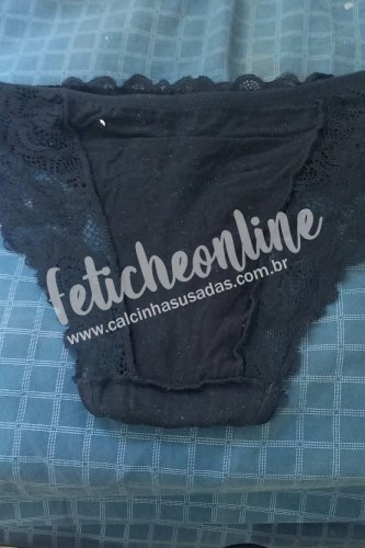 calcinha preta personalizada da satie!