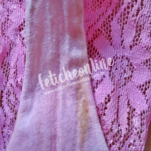 Calcinha usada renda rosa + brinde (LEIA A DESCRIÇÃO)