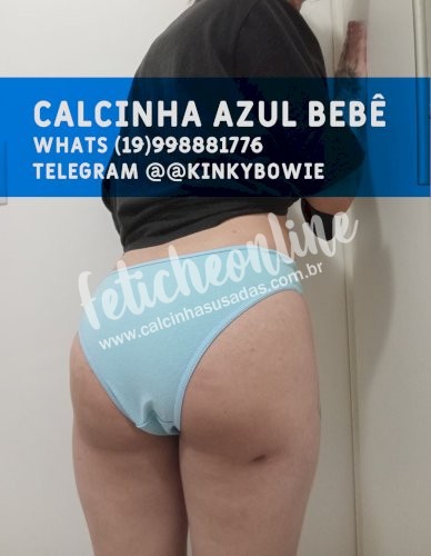 CALCINHA AZUL BEBÊ MELADINHA + BRINDE