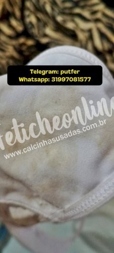 Calcinha branca bem suja + brinde (LEIA A DESCRIÇÃO)