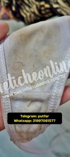 Calcinha branca bem suja + brinde (LEIA A DESCRIÇÃO)