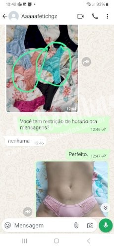 Agora eu entendi! Essa não é só uma calcinha usada! 