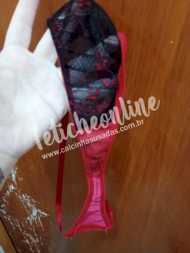 Calcinha usadinh, final de menstruação