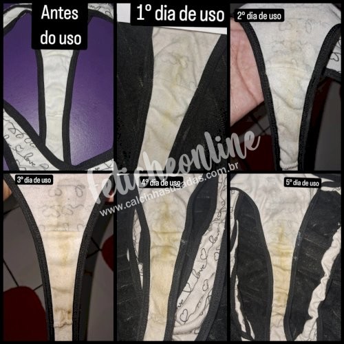 Panty / Lingerie Fetish: Calcinhas usadas por quanto tempo você quiser + conteúdo virtual incluso + frete grátis acima de R$200,00!