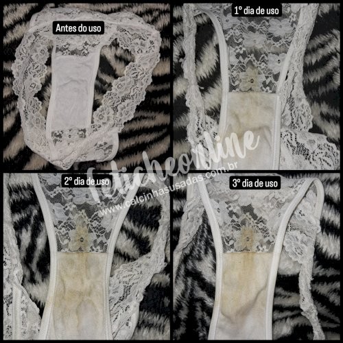 Panty / Lingerie Fetish: Calcinhas usadas por quanto tempo você quiser + conteúdo virtual incluso + frete grátis acima de R$200,00!