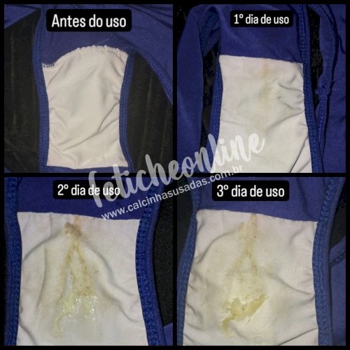 Panty / Lingerie Fetish: Calcinhas usadas por quanto tempo você quiser + conteúdo virtual incluso + frete grátis acima de R$200,00!