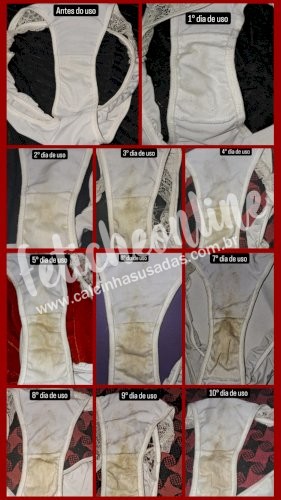 Panty / Lingerie Fetish: Calcinhas usadas por quanto tempo você quiser + conteúdo virtual incluso + frete grátis acima de R$200,00!