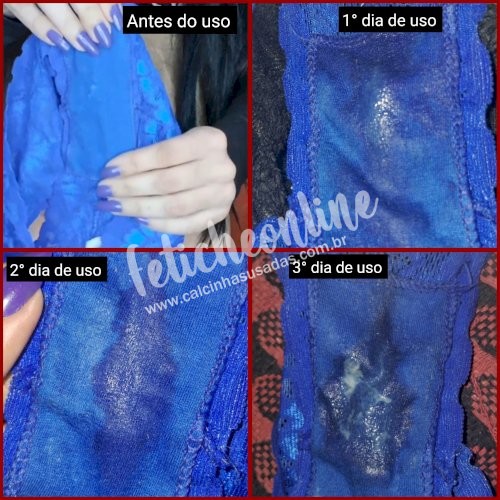 Panty / Lingerie Fetish: Calcinhas usadas por quanto tempo você quiser + conteúdo virtual incluso + frete grátis acima de R$200,00!