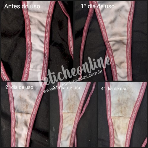 Panty / Lingerie Fetish: Calcinhas usadas por quanto tempo você quiser + conteúdo virtual incluso + frete grátis acima de R$200,00!