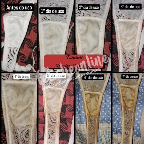 Panty / Lingerie Fetish: Calcinhas usadas por quanto tempo você quiser + conteúdo virtual incluso + frete grátis acima de R$200,00!