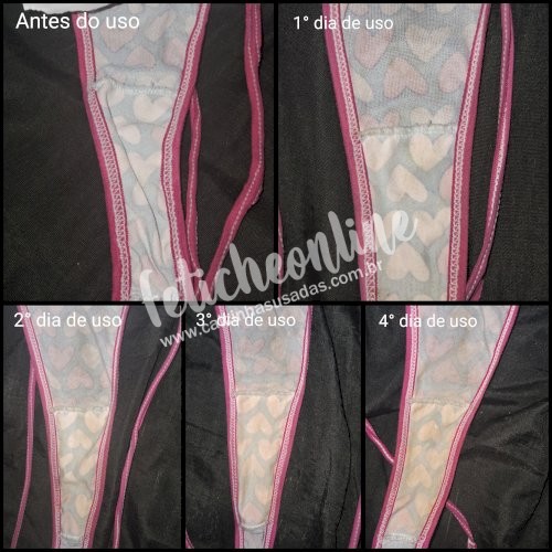 Panty / Lingerie Fetish: Calcinhas usadas por quanto tempo você quiser + conteúdo virtual incluso + frete grátis acima de R$200,00!