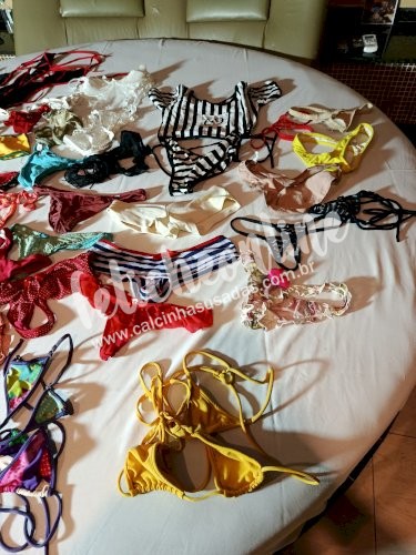 TODAS AS CALCINHAS, FIO DENTAL, FANTASIAS, ROUPAS E SHORTS DE SELMA RECIFE E AMIGAS. TUDO MESMO.