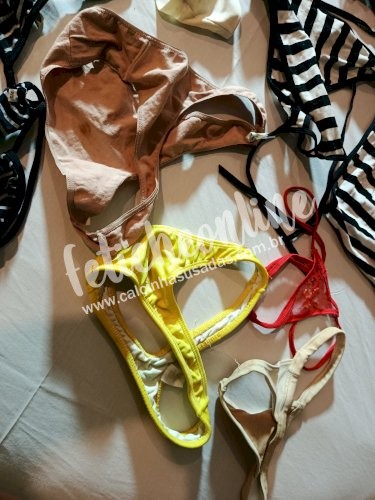 TODAS AS CALCINHAS, FIO DENTAL, FANTASIAS, ROUPAS E SHORTS DE SELMA RECIFE E AMIGAS. TUDO MESMO.
