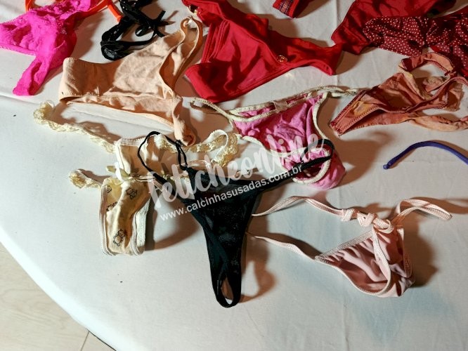 TODAS AS CALCINHAS, FIO DENTAL, FANTASIAS, ROUPAS E SHORTS DE SELMA RECIFE E AMIGAS. TUDO MESMO.