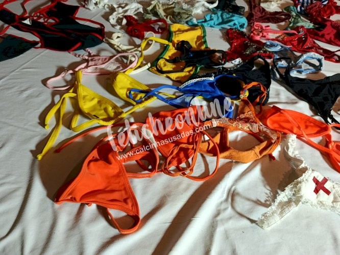 TODAS AS CALCINHAS, FIO DENTAL, FANTASIAS, ROUPAS E SHORTS DE SELMA RECIFE E AMIGAS. TUDO MESMO.