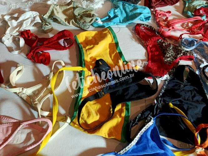 TODAS AS CALCINHAS, FIO DENTAL, FANTASIAS, ROUPAS E SHORTS DE SELMA RECIFE E AMIGAS. TUDO MESMO.