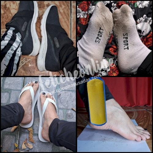 Podolatria: Meias, Pelinhas raspadas do pé, Havaianas e Tênis usados por quanto tempo você quiser + conteúdo virtual incluso + frete grátis acima de R$200,00!