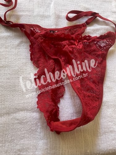 Calcinha de renda Vermelha sexy 