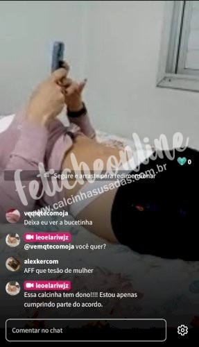 Calcinha branca vendida! Tenho outras! 