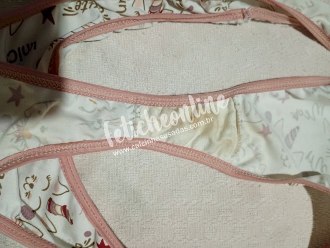 Calcinha usada de bichinho