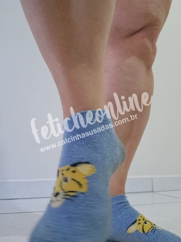 meia usada cara de tigrinho