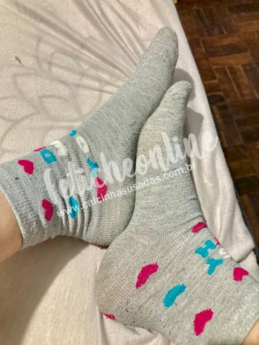 Meias usadas com chule