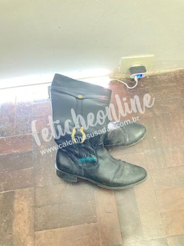 Bota usada com chule, usada por 13 anos até hoje- podolatras, podolatria