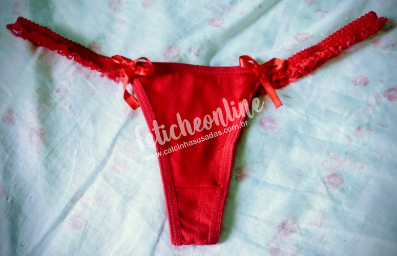 Calcinha vermelha sexy 