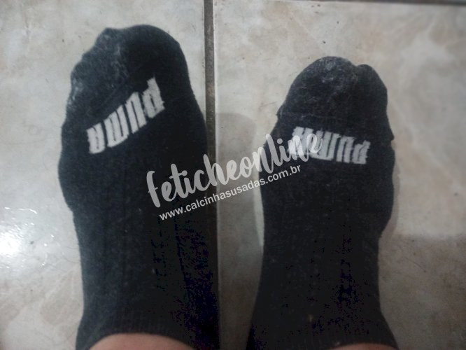 Meia velha usada 