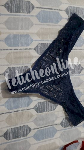 Calcinha Usada Azul