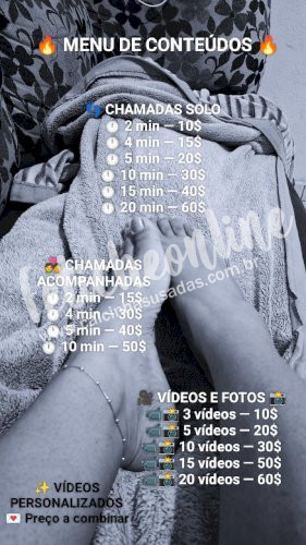 Chamada, videos e packs